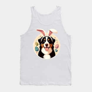 Appenzeller Sennenhund with Bunny Ears Easter Celebration Tank Top